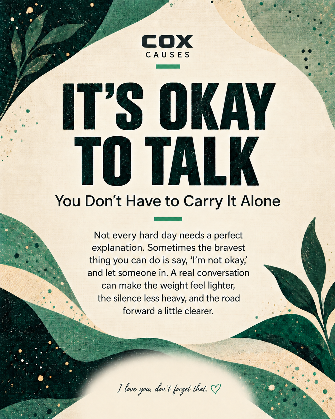 IT’S OKAY TO TALK
